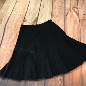 Black pleated